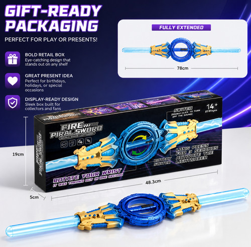 Double sided light saber - double,