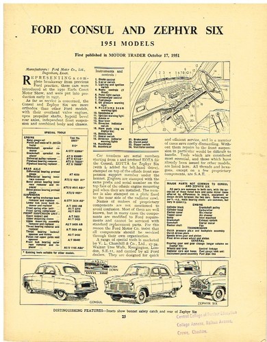 Ford consul mk1 zephyr - consul,