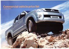Toyota Commercials Prices & Options 2011 UK Market Brochure Hiace Hilux Dyna