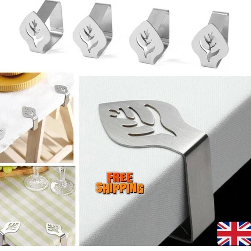 12x table cloth - table, clips