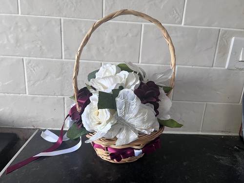 Wedding flower girl basket - wedding,