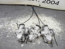 Triumph T150 T160 750 Trident Late Model Amal Carburetors w/ Cables #6   2877