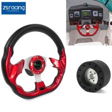 Red 13" Marine Boat Steering