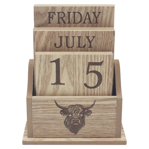 Wooden perpetual calendar - perpetual,