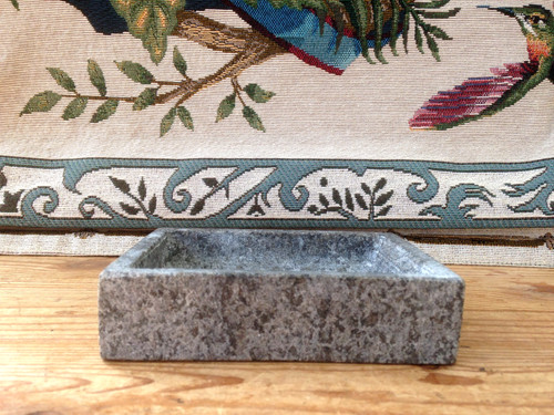 Heavyweight stone soap dish - heavyweight,