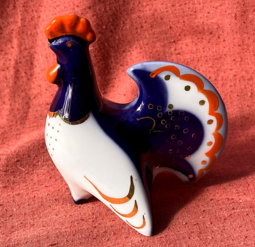Vintage ussr lomonosov rooster - vintage,