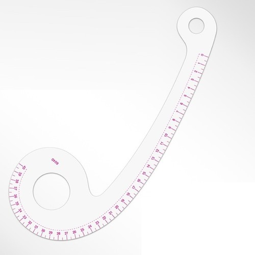 French curve ruler comma - curve,
