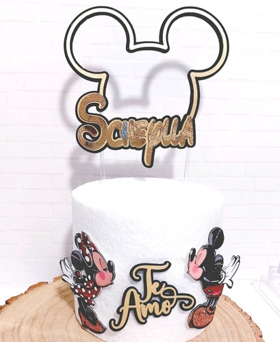 Minnie cake topper mickey - minnie,