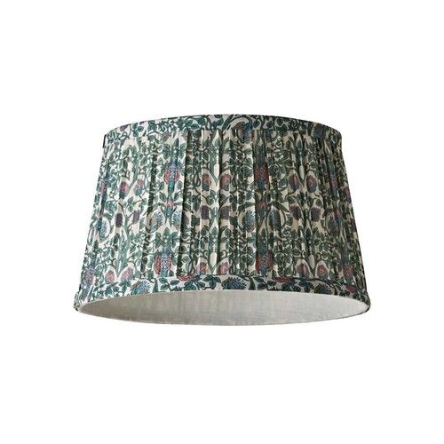 Floral lampshade pleated light - floral,