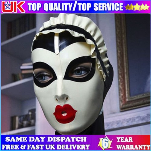 Latex hood drama headgear maid - hood,