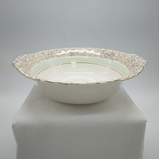 Grindley Cream Petal Patterned Ceramic Serving/Fruit Bowl - 9.75" x 2.75"