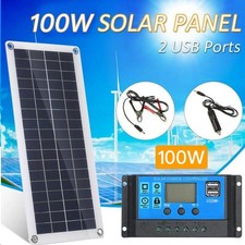 100W Solar Panel Kit Battery