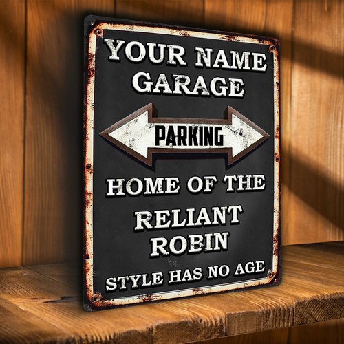 Reliant robin parking sign - reliant,
