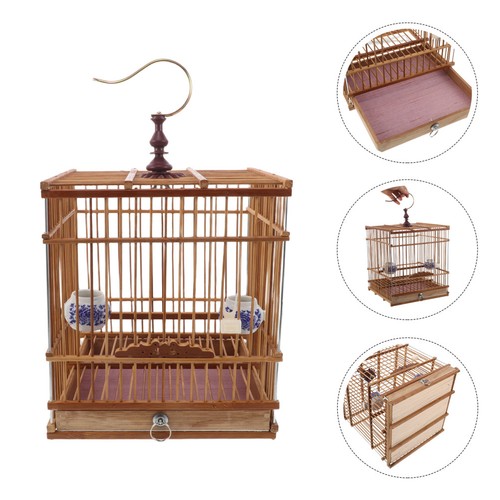 Decorative bamboo bird cage - decorative,
