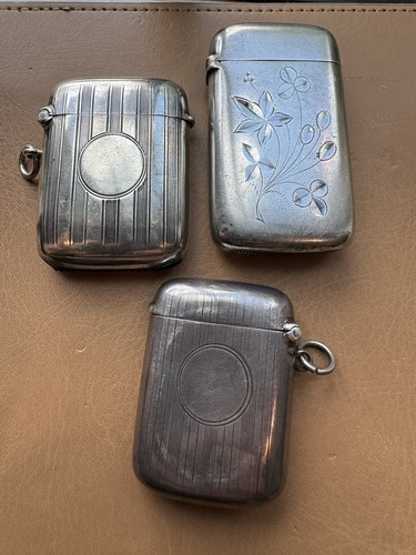 Antique sterling silver match - silver,