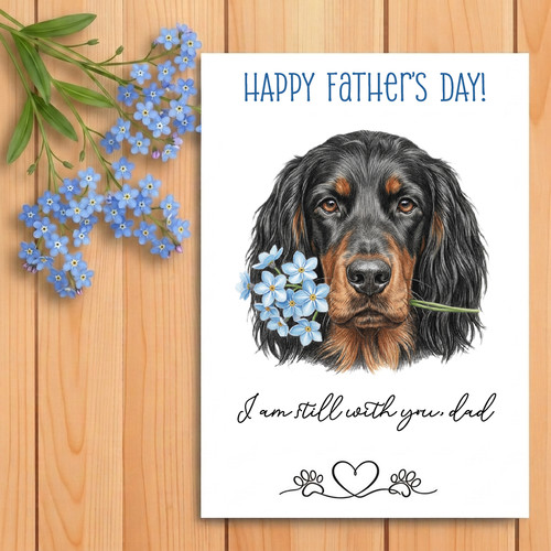 Gordon setter father day - father’s,