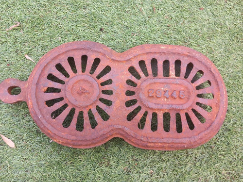 Vintage cast iron coal - iron,