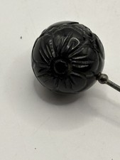 BEAUTIFUL ANTIQUE JET HAT PIN