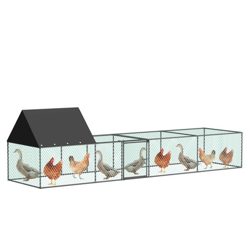 Metal chicken coop - chicken,
