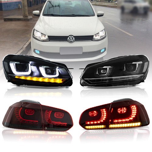 Vland led headlights red - led, headlights+red