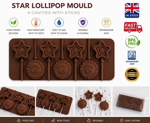 Silicone sun star - silicone, lollipop