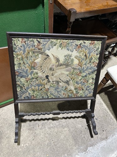 Vintage tapestry fire - tapestry, screen