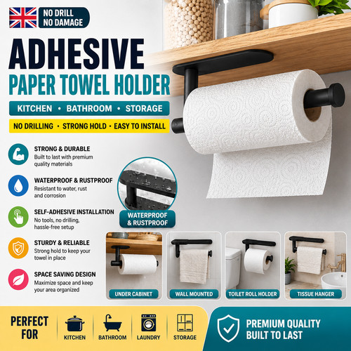 Kitchen roll holder self - kitchen,