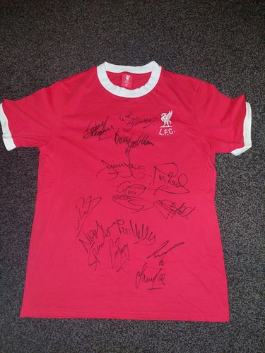 Liverpool signed shirt with - shirt,
