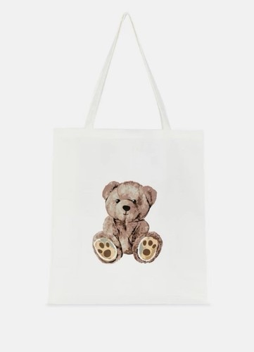 Teddy bear canvas shopper - bear, tote