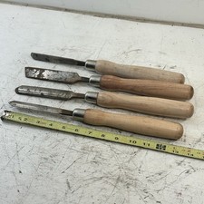 4 Shopsmith Wood Turning Chisels Gouge Skew Roundnose Parting Lathe tools