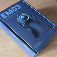 ProtoArc EM03 Wireless Bluetooth Trackball Mouse, 2.4G Ergonomic Rechargeable