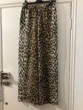 Zara leopard print sheer pants, size S