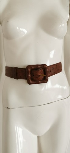 Gucci brown belt hammered - brown,