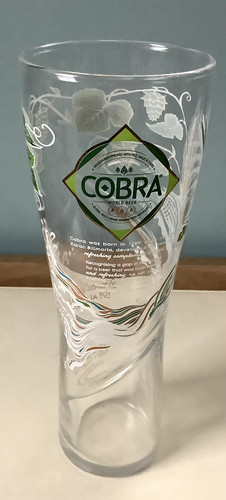 Cobra beer pint tall - 1/2, glass