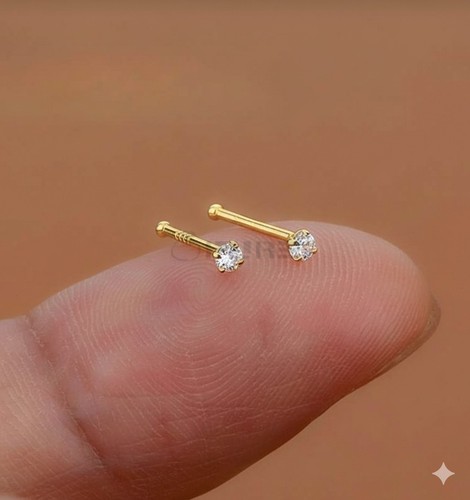 Pair 18ct gold - pair,