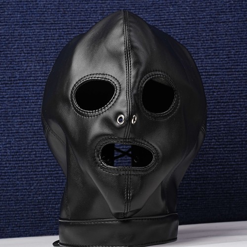Leather head hood - leather,
