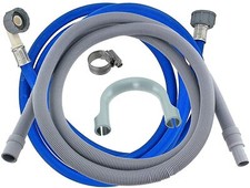 for Bosch Dishwasher Long Cold 3.5m Fill Water & Drain Hose Extension Pipe Hose