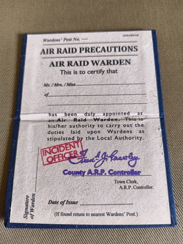 Repro ww2 arp incident officer - repro,