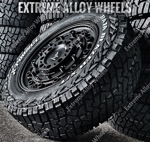 Black alloy wheels - at, fits
