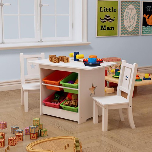 Childrens kids wooden table - wooden,