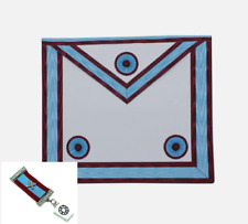 MASONIC MARK MEMBER DEGREE MASTER MASON APRON + JEWEL LAMSBSKIN