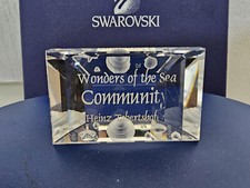 SWAROVSKI SCS 2007 'COMMUNITY' TITLE PLAQUE UNBOXED 