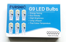 6 X G9 LED BULB 5W COOL WHITE