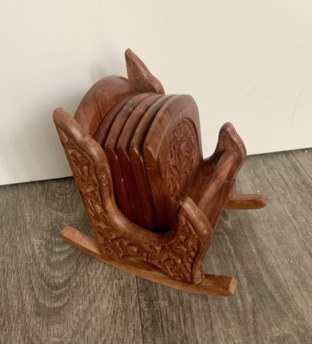 Wooden vintage rocking chair - vintage,