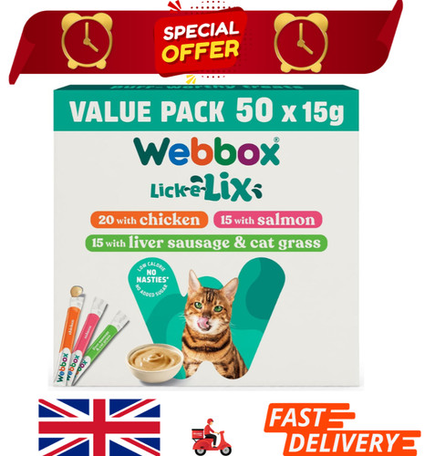 Webbox lick lix cat treats - webbox, lick-e-lix