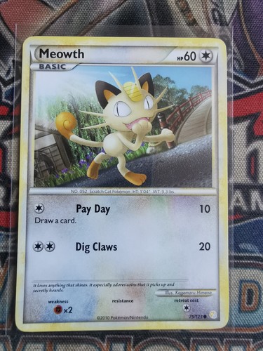 Meowth 123 common heart - common,