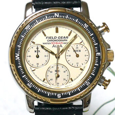 SEIKO ALBA FIELD GEAR Military Watch V654 1992 Pilot Chronograph Luminous Japan