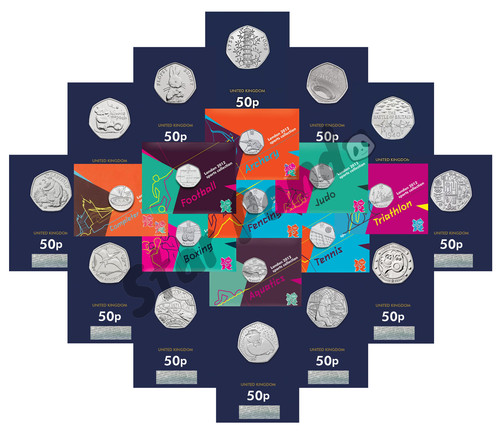50p coin fifty pence - uk,