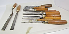 Wood chisels, Sorby wood chisels & gouges. 12 Mr. Punch tools by I. Sorby.