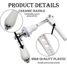 WC Traditional Victorian Style Ceramic Toilet Cistern Handle Flush Lever Arm